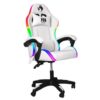 Cadeira Gamer Fox Racer Nordic rgb Encosto Ajustavel Branca Até 120kg