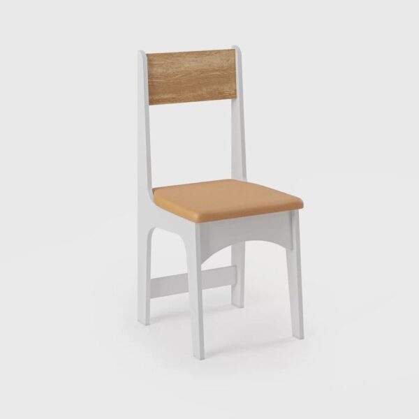 Conjunto Sala de Jantar Mesa Nicoli Retangular 110x68cm com 4 Cadeiras Delta - Imagem 3